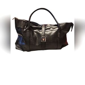 TUPPERWARE Rare Consultant Award "T" Logo Duffle Bag And Makeup Bag Black